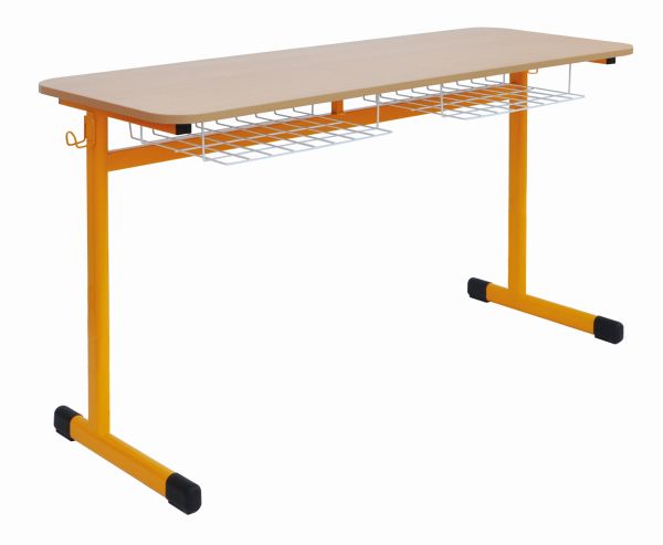 Školský stôl dvojmiestny, pevný