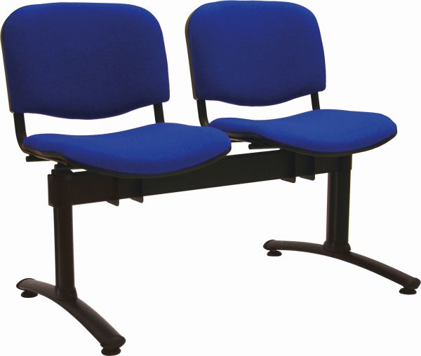 IMPERIA - 2-sedadlo, kostra èierna, sedadlá a operadlá èalúnené